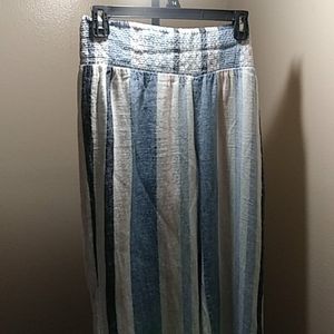 EUC Cotton linen wide leg women's pants